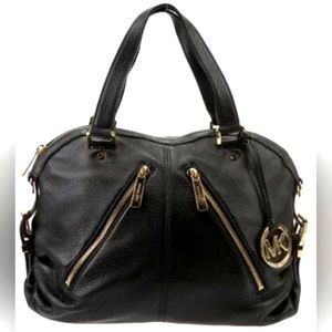 Michael Kors Portland medium hobo style satchel in black